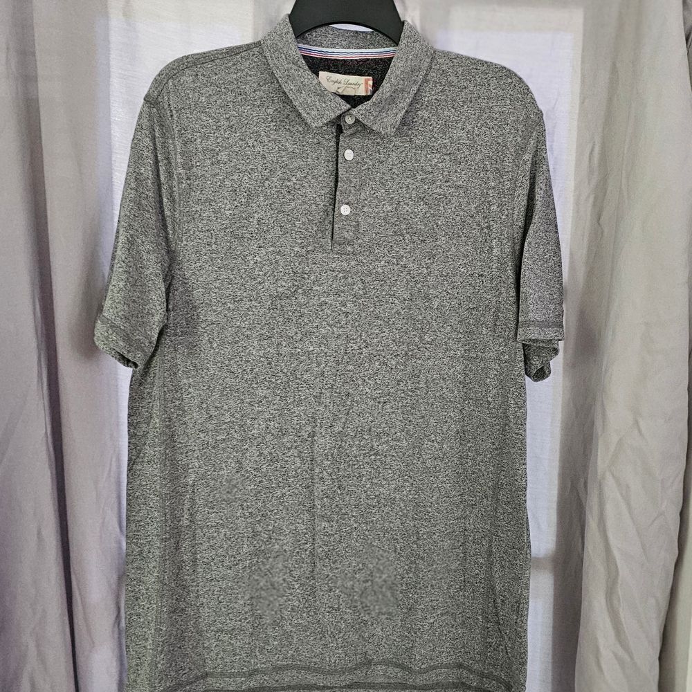 English Laundry Gray Polo Shirt Classic Style